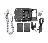 Support phone deux-roues Support Chargement Navigation Téléphone Portable USB Pour BMW Pour R1200GS Pour F800GS Pour ADV Pour F700GS Pour R1250GS Pour F850GS Pour F750GS(No destructive blackk)