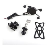 Support Phone Moto pour CBR 500R pour VFR 800F pour VFR 1200F pour DCT 2001-2020 Support Navigation GPS Support Navigation Téléphone Portable avec Chargeur USB Support Téléphone Moto