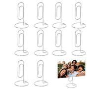 Support photo pour centres de table, multifonction | Lot de 10 supports photo en fil métallique pour réception de mariage, fête d'anniversaire, centre de table