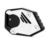 Support Pied Béquille De Moto pour H&Onda pour CBR650R Plaque D'extension, Base De Béquille Latérale, Élargisseur, Repose-Pied Antidérapant D'extension Latérale Plaque(Argent1)