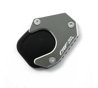 Support Pied Béquille Latérale Élargie pour Moto pour H&Onda CRF250L, CRF250 Rally, CRF250 2017-2021 Extension De Béquille Latérale Élargie D'extension Latérale Plaque(Titane1)