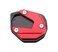 Support Pied Béquille Latérale pour Moto pour K&awasaki pour Z650 pour Z900 pour Z900SE pour Z800 pour Z900RS 2017-2024 Extension De Béquille D'extension Latérale Plaque(Rouge)