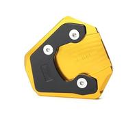 Support Pied Béquille Latérale pour Moto pour Suzuki GSR750 Extension De Béquille, Plaque De Support De Béquille, Repose-Pieds Antidérapant D'extension Latérale Plaque(Or)