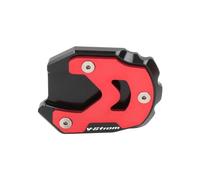 Support Pied Béquille Latérale pour Moto pour Suzuki V-Strom 1050 DL1050XT 1000XT GSX-S750 1000S/1000F GSR750 Extension De Béquille D'extension Latérale Plaque(Rouge)