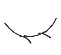 Outsunny Support pied de hamac Structure robuste métal époxy L. 360 cm pour hamacs 270–330 cm Gris