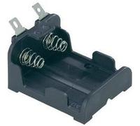 Support pile 1x CR-P 2 MPD BH223-L connexion à souder (L x l x h) 47 x 38 x 26 mm Noir G