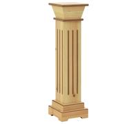 Support Pilier Carré À Plantes Bois Clair 17 X 17 X 66 Cm Mdf Marron Helloshop26 02_0045031 Multicolore