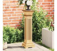 Support Pilier Carré à Plantes Bois Clair 17x17x66 cm MDF Terrasse vidaXL