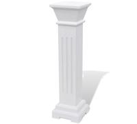 Support Pilier Classique Carré Pour Plantes Mdf Blanc Helloshop26 02_0045034 Multicolore