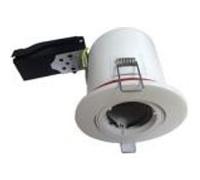 support plafond bbc rond inclinable blanc avec douille automatique ø100 mm blanc G