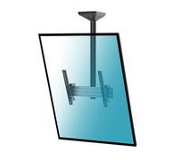 Support plafond inclinable pour 1 écran portrait 43''-75'' - Hauteur 100cm