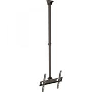 Support plafond InLine 23149A pour écrans 32"-55" (81-140cm), VESA 200x100 à 400x400, charge max. 50kg, inclinaison 0-15°, hauteur ajustable 1050-1560mm, noir