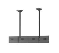 Support plafond menu board pour 4 écrans TV 32'' - Hauteur 150 cm