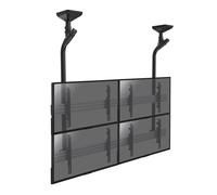 Support plafond mur d'images pour 4 écrans TV 45''-55''