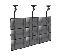 Support plafond mur d'images pour 9 écrans TV 50''-55