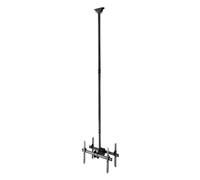 Support plafond pour 2 écrans TV 37"-86", Hauteur 250-300cm, Inclinable