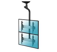 Support plafond pour 2 écrans TV 43''-55'' - Hauteur 175cm