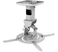 My Wall H 16-1 EWL Support plafond pour projecteur rotatif, inclinable, mobile blanc