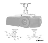 Maclean Support de Plafond pour projecteurs, capacité de Charge : 13,5 kg (Blanc)