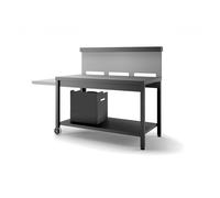 Support plancha FORGE ADOUR TRCANG roulante crédence acier noir gris