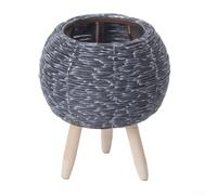 Support Plante Rotin 14cm Décoration Salon Support Plante Rotin(A)