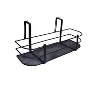 Support plantes et aromatiques pour balcon - fixations réglables - 60x28x26cm - anthracite