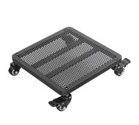 Support Plantes Interieur Avec Roues, Porte Plante Interieur Supports De Pots De Fleurs À Roulettes Plateaux pour Pots, Porte Plante Rectangulaire Fer Chariot À Roulettes ( Color : Nero , Size : 45x45