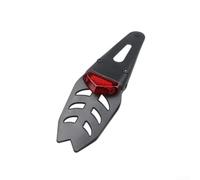 Support Plaque ABS avec Feu Stop Intégré Support Plaque ABS avec | LED haute visibilité, circuit stabilisé 12-15V, montage pour facile, design compact, idéal ville(Red Shell)
