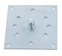 Support plaque cote oppose 100 x 100 avec pion de 12 mm