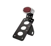 Support Plaque De Moto pour Sportster pour Choppers pour Bobber Feu Arrière À LED À Montage Latéral pour Moto avec Support De Plaque D'immatriculation(D)