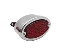 Support Plaque De Moto pour Sportster pour Choppers pour Bobber Feu Arrière À LED À Montage Latéral pour Moto avec Support De Plaque D'immatriculation(B)