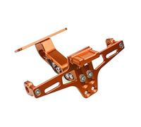 Support Plaque D'immatriculation Arrière pour Ninja 250R 300 400 650 1000 Z400 Z650 Z800 Z900 Z1000 SX ZX6R ZX9R ZX12R ER6N/F Support Plaque Moto(Orange)