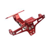 Support Plaque D'immatriculation Arrière pour Ninja 250R 300 400 650 1000 Z400 Z650 Z800 Z900 Z1000 SX ZX6R ZX9R ZX12R ER6N/F Support Plaque Moto(Red)