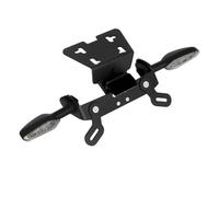 Support Plaque d'immatriculation Moto pour Jaguar XJ6N/XJ6 Diversion 2009-2016 Diversion F 2010-2017 Support Plaque D'immatriculation Court avec Clignotants pour LED(Smoke)