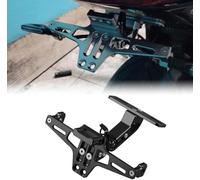 Support Plaque D'immatriculation Moto pour Moto Guzzi V85TT V 85, Réglable Universelle Alliage D'aluminium Motos Support de Plaque Accessoires,C-Black