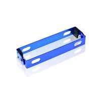Support Plaque D'immatriculation Moto Support De Cadre Plaque D'immatriculation Moto Réglable, 7 Couleurs Universelles(Bleu)