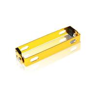 Support Plaque D'immatriculation Moto Support De Cadre Plaque D'immatriculation Moto Réglable, 7 Couleurs Universelles(Jaune)