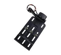 Support Plaque d'immatriculation pour Harley Sportster XL883 XL 1200 pour Dyna Low Rider FXDLS Street Bob FXDB Support De Fixation Latéral pour Plaque D'immatriculation De Moto(Type B Black)