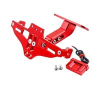 Support Plaque d'immatriculation pour Yamaha N-Max NMAX155 NMAX125 NMAX 125 155 Porte-Plaque D’immatriculation Numéro Cadre(Red)