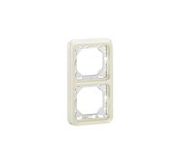 Support plaque étanche 2 postes verticaux Plexo composable IP55 - blanc - 69696 - Legrand