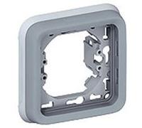 Support plaque étanche PLEXO composable IP55 gris 1 poste - LEGRAND - 069681 Noir G