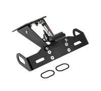 Support Plaque Immatriculation Moto Pour CB650F Pour CBR650F 2014-2018 Moto Arrière Tidy Fender Eliminator Clignotant Support De Plaque D'immatriculation Lumière LED(Noir)