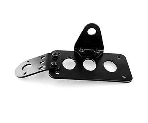 support plaque latérale moto support de plaque deportee harley Support Métallique de Montage Latéral de Plaque D'immatriculation de Feu Arrière de Frein de Moto, Support de Plaque D'immatriculation de