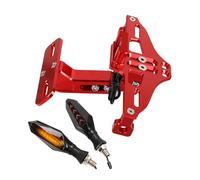Support Plaque Moto pour Moto pour Guzzi V7 pour Stone 2012 2013 2014 2015 2016 Support De Plaque D'immatriculation Arrière De Moto Clignotant Éliminateur de Garde-Boue(O Style)