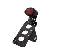 Support Plaque Moto pour Sportsters pour Bobber pour Chopper Feu Stop Arrière Montage Latéral LED avec Support De Plaque D'immatriculation(F)