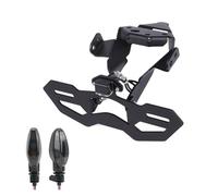 Support Plaque Moto pour Street pour Triple 765RS 765R 765S 660S Moto Fender Eliminator Support De Plaque D'immatriculation Arrière Clignotant LED Moto Supports Plaque(Holder and Light A)
