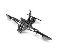 Support Plaque Moto pour Suzuki pour Bandit pour GSF600S 1996-1999 2000 2001 2002 2003 Support De Plaque D'immatriculation De Moto avec Lumière LED Éliminateur de Garde-Boue(B Black)