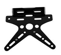 Support Plaque Moto Support De Montage Réglable Couvercle Plaque D'immatriculation Pièces Moto Support Permis Queue Bien Rangée Pour Éliminateur(Black)