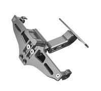 Support Plaque Moto Support de Plaque d'immatriculation arrière de Moto, Clignotants pour Tmax 530/500/560 Sx DX pour Tech Max pour Tmax530 t-Max 560(Gray)