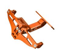 Support Plaque Moto Support de Plaque d'immatriculation arrière de Moto, Clignotants pour Tmax 530/500/560 Sx DX pour Tech Max pour Tmax530 t-Max 560(Orange)